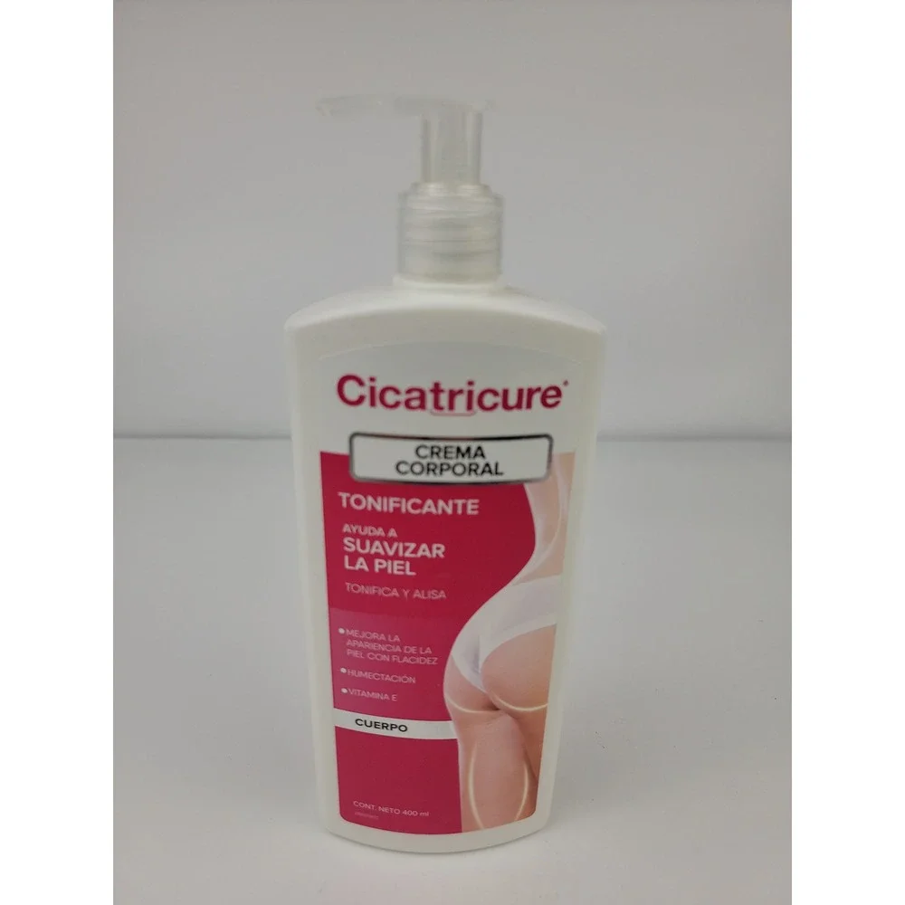 Cicatricure Crema Corporal Tonificante Firming Body Cream Vitamin E 400ml 13.5oz
